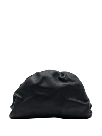 Pre-owned Bottega Veneta 2012-2025 Lambskin The Pouch Clutch Bag In Black