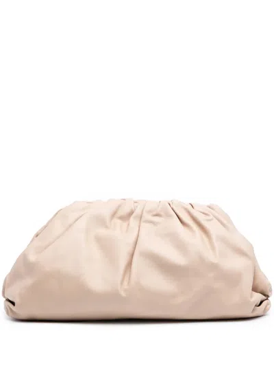 Pre-owned Bottega Veneta 2012-2025 Lambskin The Pouch Clutch Bag In Brown