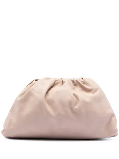 Pre-owned Bottega Veneta 2012-2025 Lambskin The Pouch Clutch Bag In Brown