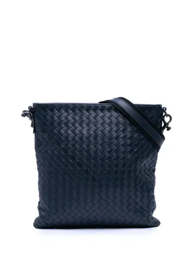 Pre-owned Bottega Veneta 2012-2025 Leather Intrecciato Crossbody Bag