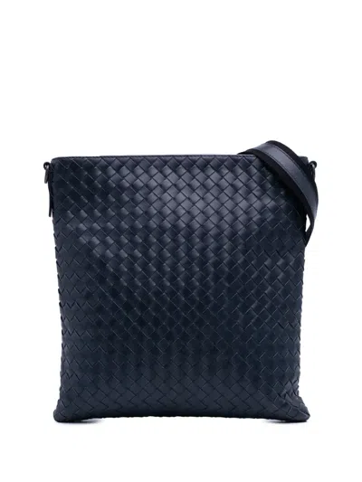 Pre-owned Bottega Veneta 2012-2025 Leather Intrecciato Crossbody Bag