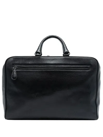 Pre-owned Bottega Veneta 2012-2025 Madras Sfumato Brera Handbag In Black