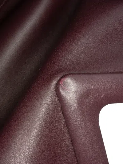 Pre-owned Bottega Veneta 2012-2025 Medium Leather Point Satchel In Purple