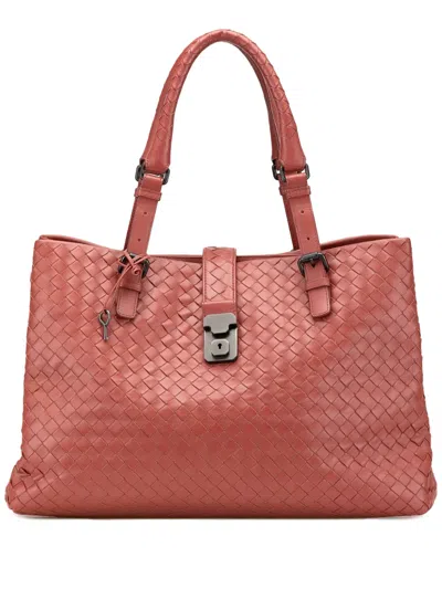 Pre-owned Bottega Veneta 2012-2025 Medium Nappa Intrecciato Roma Tote Bag