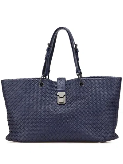 Pre-owned Bottega Veneta 2012-2025 Medium Nappa Intrecciato Roma Tote Bag