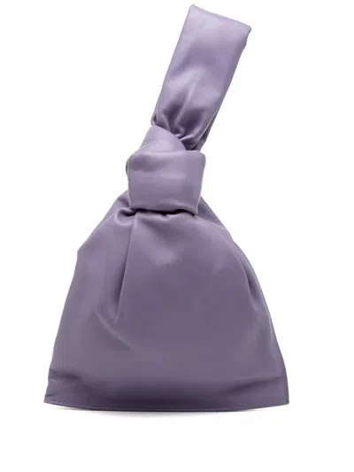 Pre-owned Bottega Veneta 2012-2025 Mini Calfskin Bv Twist Bag Handbag In Purple