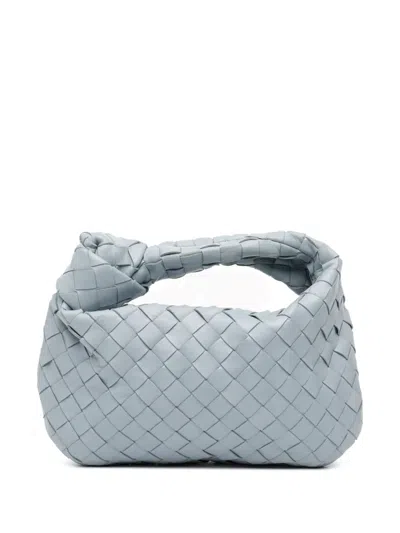 Pre-owned Bottega Veneta 2012-2025 Mini Nappa Intrecciato Jodie Hobo Bag In Blue