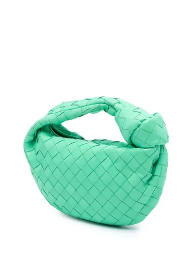 Pre-owned Bottega Veneta 2012-2025 Mini Nappa Intrecciato Jodie Hobo Bag In Green