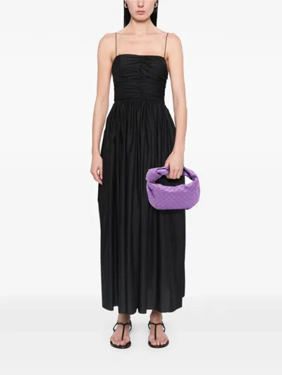 Pre-owned Bottega Veneta 2012-2025 Mini Nappa Intrecciato Jodie Hobo Bag In Purple