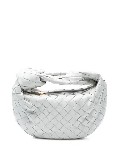 Pre-owned Bottega Veneta 2012-2025 Mini Nappa Intrecciato Jodie Hobo Bag In White