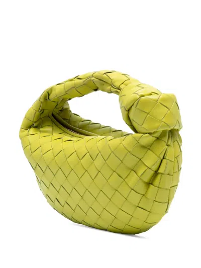 Pre-owned Bottega Veneta 2012-2025 Mini Nappa Intrecciato Jodie Hobo Bag In Yellow
