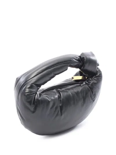 Pre-owned Bottega Veneta 2012-2025 Mini Nappa Puffy Jodie Hobo Bag In Black