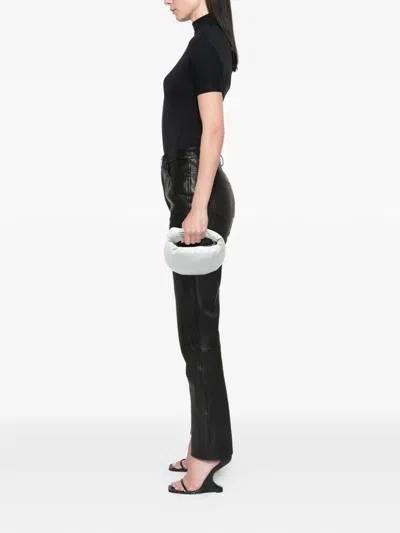 Pre-owned Bottega Veneta 2012-2025 Mini Nappa Puffy Jodie Hobo Bag In White