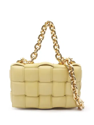 Pre-owned Bottega Veneta 2012-2025 Nappa Intrecciato Padded Chain Cassette Satchel