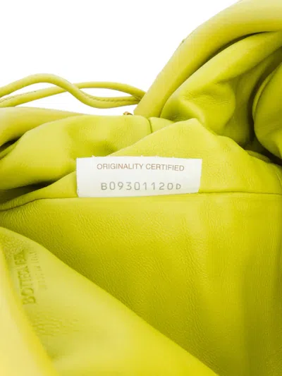 Pre-owned Bottega Veneta 2012-2025 Nappa Intrecciato The Mini Pouch Crossbody Bag In Green