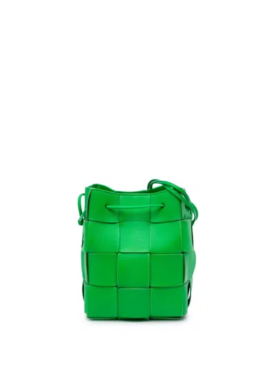 Pre-owned Bottega Veneta 2012-2025 Small Nappa Intrecciato Cassette Bucket Bag