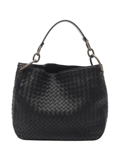 Pre-owned Bottega Veneta 2012-2025 Small Nappa Intrecciato Loop Hobo Bag