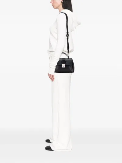 Pre-owned Bottega Veneta 2012-2025 Small Nappa Piazza Top Handle Bag Satchel In Black