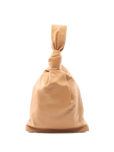 Pre-owned Bottega Veneta 2012-2026 Nappa Bv Twist Handbag In Brown