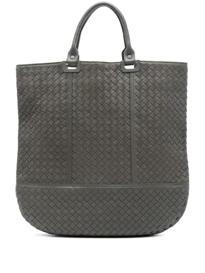 Pre-owned Bottega Veneta 2012-2026 Nappa Intrecciato Tote Bag In Brown
