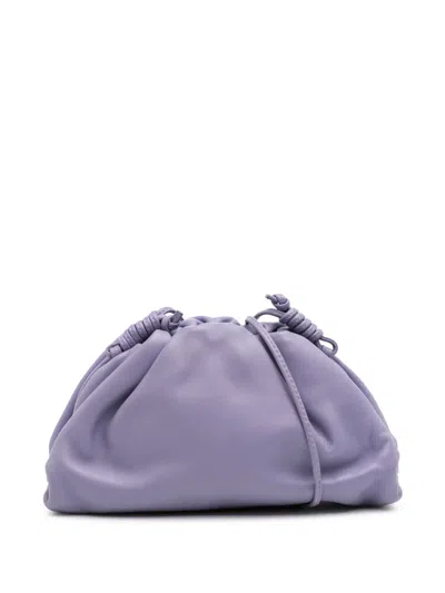 Pre-owned Bottega Veneta 2012-2025 Lambskin The Mini Pouch Crossbody Bag In Purple