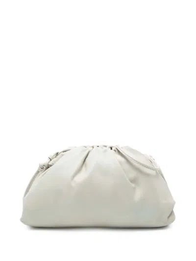 Pre-owned Bottega Veneta 2012-2025 Lambskin The Mini Pouch Crossbody Bag In White