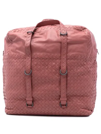 Pre-owned Bottega Veneta 2012-2025 Nappa Intrecciato Handbag In Pink