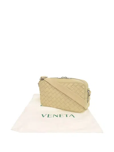 Pre-owned Bottega Veneta 2012-2025 Small Nappa Intrecciato Camera Bag Crossbody Bag In Neutral