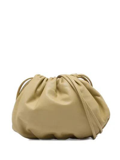 Pre-owned Bottega Veneta 2012-2026 Lambskin The Mini Pouch Crossbody Bag In 中性色