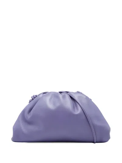 Pre-owned Bottega Veneta 2012-2026 Lambskin The Mini Pouch Crossbody Bag In Purple