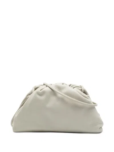 Pre-owned Bottega Veneta 2012-2026 Lambskin The Mini Pouch Crossbody Bag In White