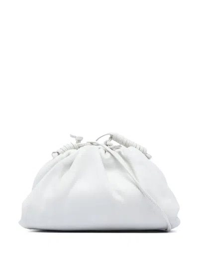 Pre-owned Bottega Veneta 2012-2026 Lambskin The Mini Pouch Crossbody Bag In White