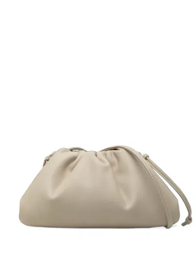 Pre-owned Bottega Veneta 2012-2026 Lambskin The Mini Pouch Crossbody Bag In White