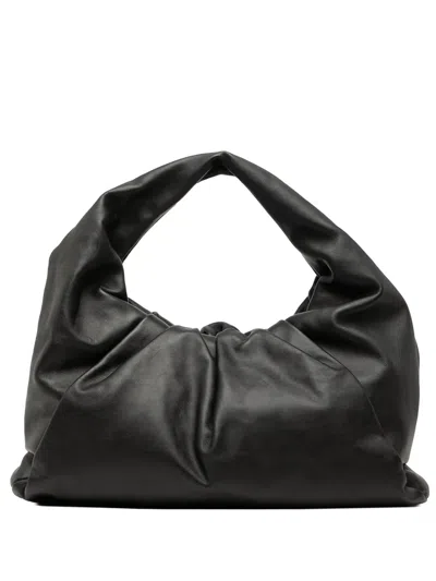 Pre-owned Bottega Veneta 2012-2026 Lambskin The Pouch Shoulder Bag In Black