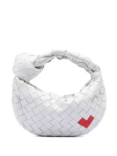 Pre-owned Bottega Veneta 2012-2026 Mini Nappa Intrecciato Heart Jodie Hobo Bag In White