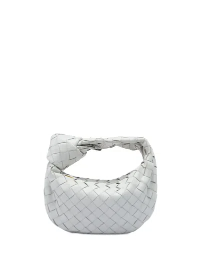 Pre-owned Bottega Veneta 2012-2026 Mini Nappa Intrecciato Jodie Hobo Bag In White