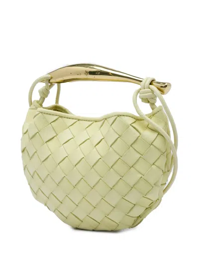 Pre-owned Bottega Veneta 2012-2026 Mini Nappa Intrecciato Sardine Satchel In Yellow