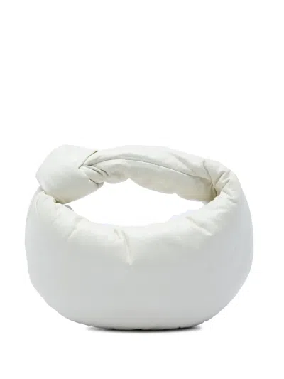 Pre-owned Bottega Veneta 2012-2026 Mini Nappa Puffy Jodie Hobo Bag In White