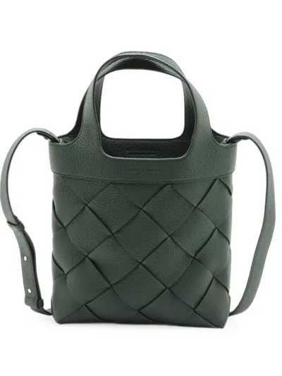 Pre-owned Bottega Veneta 2012-2026 Small Leather Diago Satchel In Green