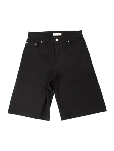Pre-owned Bottega Veneta 2019 Flat Front Shorts In Black