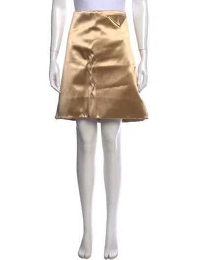 Pre-owned Bottega Veneta 2019 Knee-length Skirt In Gold