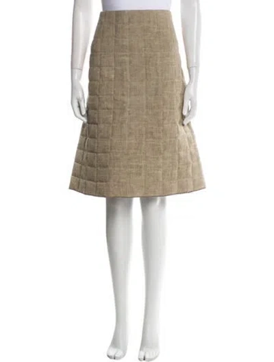 Pre-owned Bottega Veneta 2019 Knee-length Skirt W/ Tags In Brown