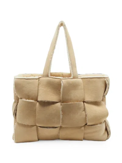 Pre-owned Bottega Veneta 2019 Large Arco Tote Bag In Neutral