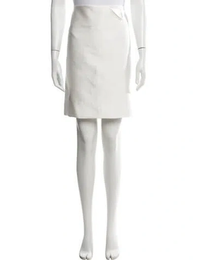 Pre-owned Bottega Veneta 2019 Mini Skirt In White