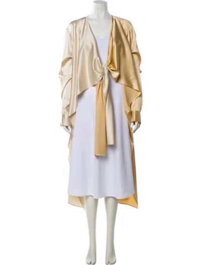 Pre-owned Bottega Veneta 2019 Silk Robe In Neutral
