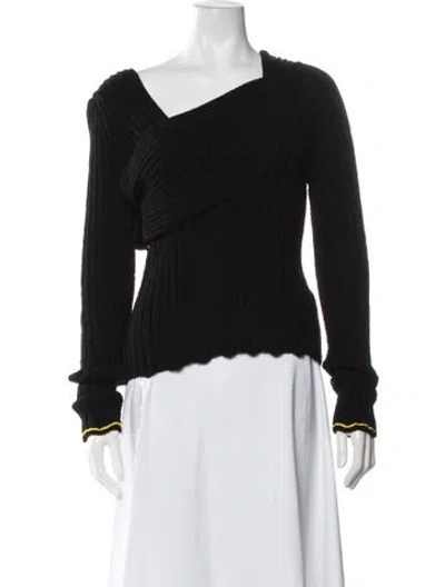 Pre-owned Bottega Veneta 2020 Asymmetrical Sweater In Black