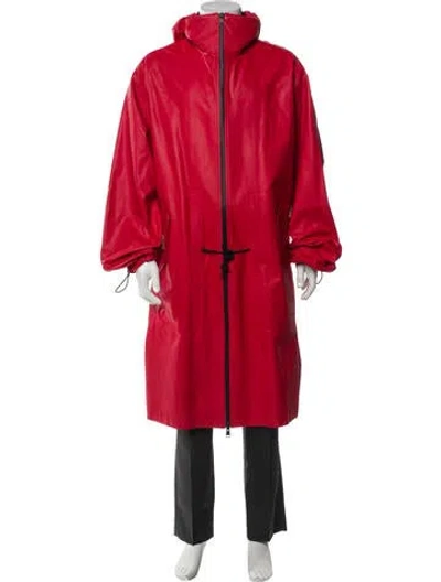 Pre-owned Bottega Veneta 2020 Calfskin Parka In Red