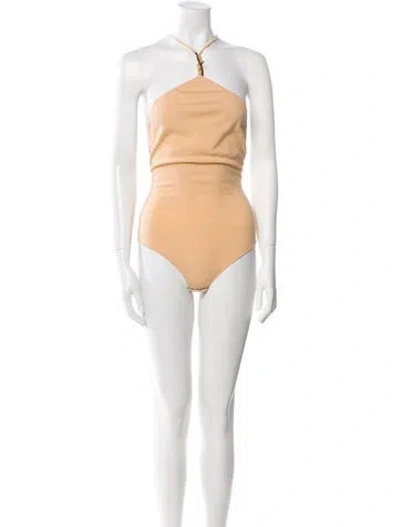 Pre-owned Bottega Veneta 2020 Cashmere Bodysuit W/ Tags In Brown