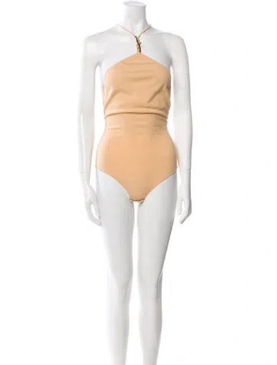 Pre-owned Bottega Veneta 2020 Cashmere Bodysuit W/ Tags In Brown