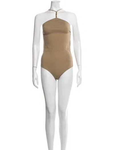 Pre-owned Bottega Veneta 2020 Cashmere Bodysuit W/ Tags In Neutrals